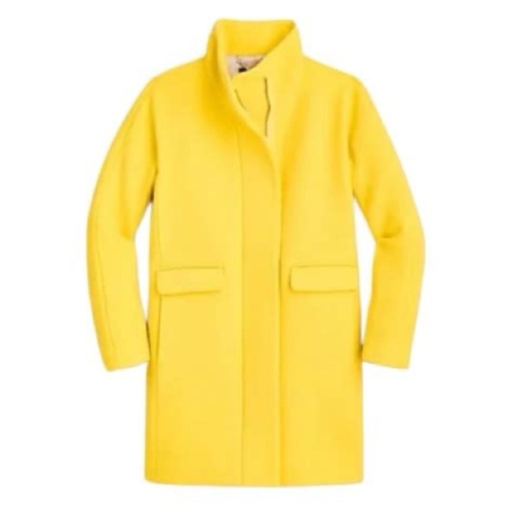 J. Crew Yellow Wool Stadium Coat